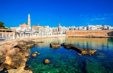 View,Of,Monopoli,From,The,City,Beach,Of,Cala,Porta