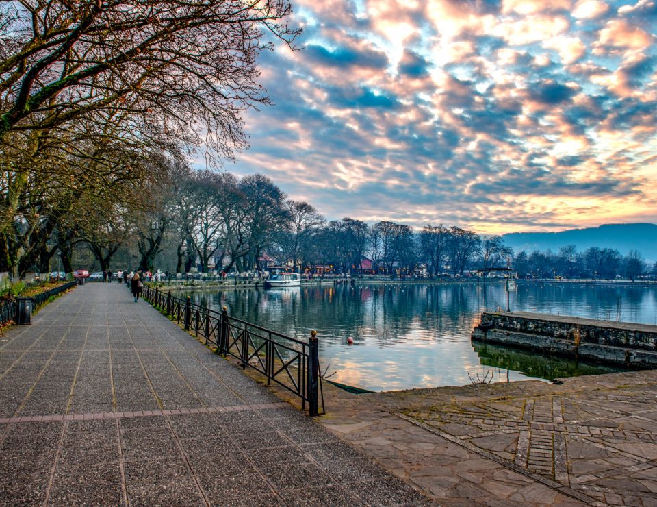 View,To,The,Lake,Pamvotis.,Ioannina,City,,Greece.